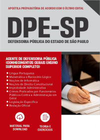 Agente de Defensoria Pública - DPE-SP (preparatória)