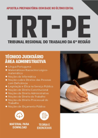 Técnico Judiciário - Área Administrativa - TRT-PE (preparatória)