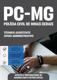 Técnico Assistente - Apoio Administrativo - Polícia Civil-MG (preparatória)