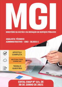Bloco 5 - MGI - Analista Técnico Administrativo - CNU