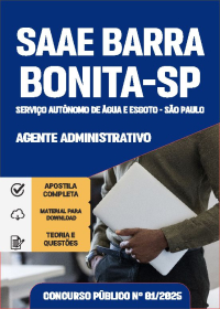 Agente Administrativo - SAAE de Barra Bonita-SP