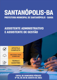 Assistente Administrativo e Assistente de Gestão - Prefeitura de Santanópolis-BA