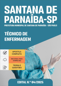 Técnico de Enfermagem - Prefeitura de Santana de Parnaíba-SP