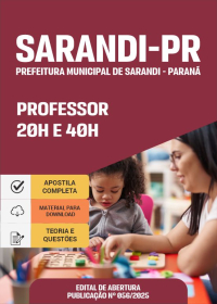 Professor 20h e 40h - Prefeitura de Sarandi-PR