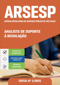 Analista de Suporte à Regulação - ARSESP