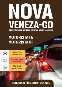 Motorista I e Motorista III - Prefeitura de Nova Veneza-GO