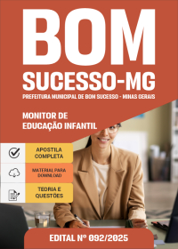 Monitor de Educação Infantil - Prefeitura de Bom Sucesso-MG