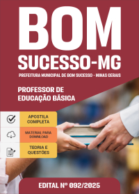 Professor de Educação Básica - Prefeitura de Bom Sucesso-MG