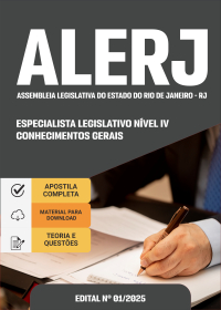 Especialista Legislativo Nível IV - Elaboração Legislativa - ALERJ