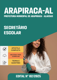 Secretário Escolar - Prefeitura de Arapiraca - AL