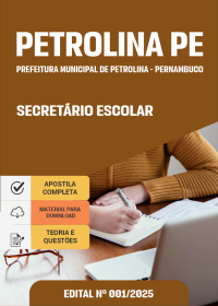 Secretário Escolar - Prefeitura de Petrolina-PE