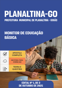 Monitor de Educação Básica - Prefeitura de Planaltina-GO
