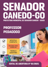 Professor - Pedagogo - Prefeitura de Senador Canedo-GO