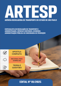 Especialista em Regulação de Transporte I - Administração, Ciências Contábeis, Economia - ARTESP