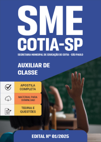 Auxiliar de Classe - Prefeitura de Cotia-SP