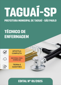 Técnico de Enfermagem - Prefeitura de Taguaí-SP