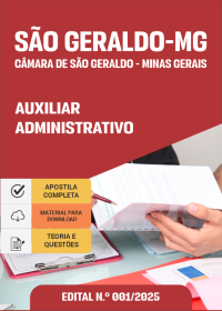 Auxiliar Administrativo - Câmara de São Geraldo-MG