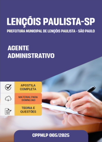 Agente Administrativo - Prefeitura de Lençóis Paulista-SP