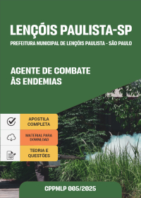 Agente de Combate as Endemias - Prefeitura de Lençóis Paulista-SP