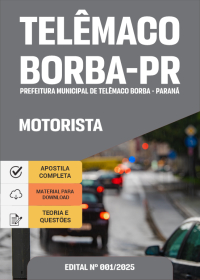 Motorista - Prefeitura de Telêmaco Borba-PR