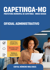 Oficial Administrativo - Prefeitura de Capetinga-MG
