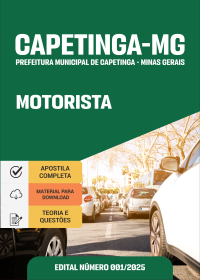 Motorista - Prefeitura de Capetinga-MG