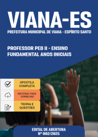Professor de Educação Básica II - Ensino Fundamental Anos Iniciais (PEB II) - Prefeitura de Viana-ES