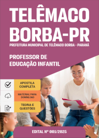Professor de Educação Infantil - Prefeitura de Telêmaco Borba-PR