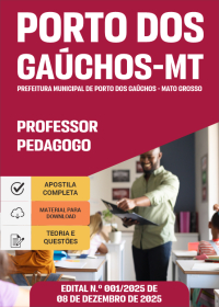 Professor Pedagogo - Prefeitura de Porto dos Gaúchos-MT