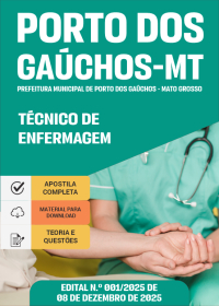 Técnico em Enfermagem - Prefeitura de Porto dos Gaúchos-MT