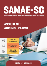 Assistente Administrativo - SAMAE de Santa Rosa do Sul-SC