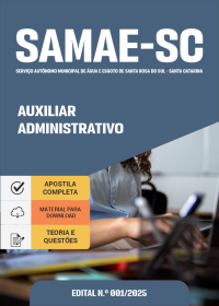 Auxiliar Administrativo - SAMAE de Santa Rosa do Sul-SC