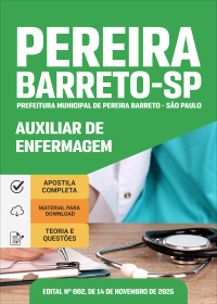 Auxiliar de Enfermagem - Prefeitura de Pereira Barreto-SP