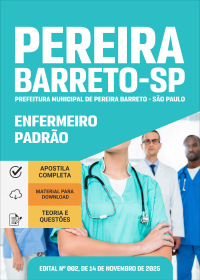 Enfermeiro Padrão - Prefeitura de Pereira Barreto-SP