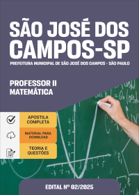 Professor II - Matemática - Prefeitura de São José dos Campos-SP