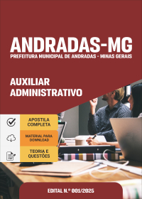 Auxiliar Administrativo - Prefeitura de Andradas-MG