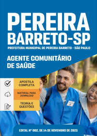 Agente Comunitário de Saúde - Prefeitura de Pereira Barreto-SP