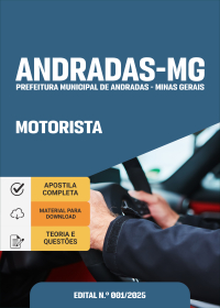 Motorista - Prefeitura de Andradas-MG