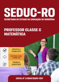 Professor Classe C - Matemática - SEDUC-RO