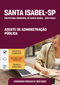 Agente de Administração Pública - Prefeitura de Santa Isabel-SP