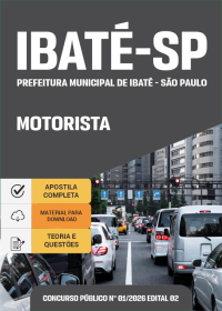Motorista - Prefeitura de Ibaté - SP