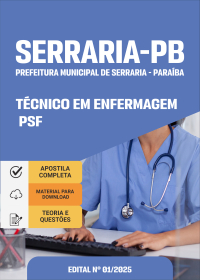 Técnico em Enfermagem - PSF - Prefeitura de Serraria-PB