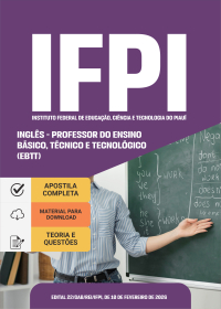 Professor do Ensino Básico, Técnico e Tecnológico (EBTT) - Inglês - IFPI