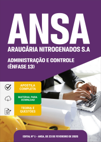 Ênfase 13: Administração e Controle - ANSA