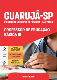 Professor de Educação Básica III - Prefeitura de Guarujá - SP