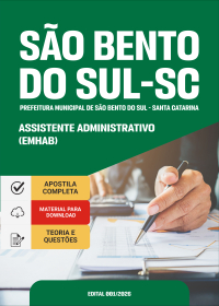 Assistente Administrativo - Prefeitura de São Bento do Sul-SC