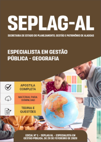 Especialista em Gestão Pública - Especialidade: Geografia - SEPLAG-AL