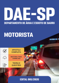 Motorista - DAE Bauru - SP