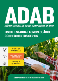 Fiscal Estadual Agropecuário - Conhecimentos Gerais - ADAB