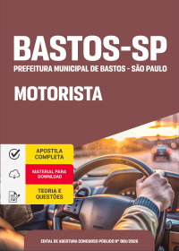 Motorista - Prefeitura de Bastos - SP